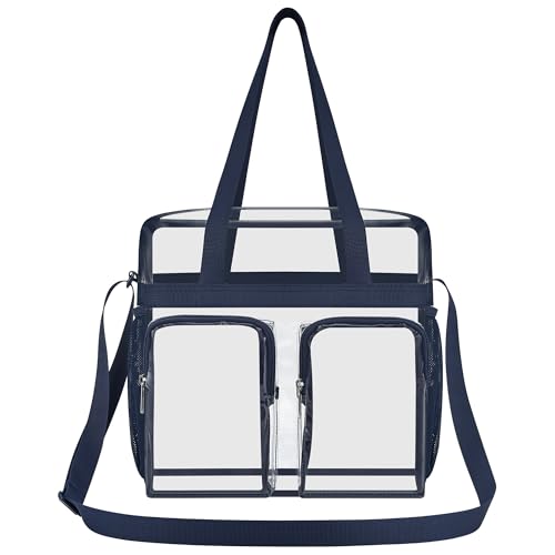 XCU Clear Bag for Stadium Events Large Transparent Lunch Bag Stadium Approved 12×6×12 for Concert Sports Work