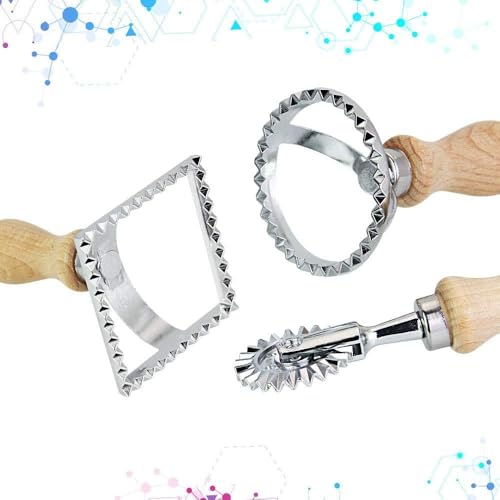 Foto von NC 3 Stück Ravioli Cutter Maultaschen Ausstecher Edelstahl Ravioli Ausstecher Set Ravioli Stamp unterschiedliche Ravioli Former