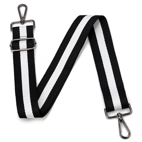 Image of Purse Strap Gold Hardware Replacement Crossbody Bag Strap, Wide Adjustable Shoulder Strap