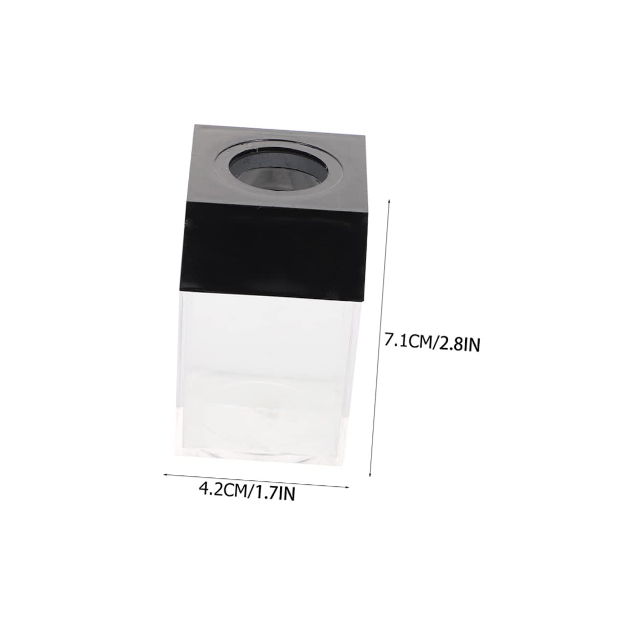 Operitacx 10pezzi Dispenser Magnetico Per Graffette Da Portagrafette Trasparenti Design Quadrato Per Ufficio e Scuola Capacità Elevata Per Clip e Accessori