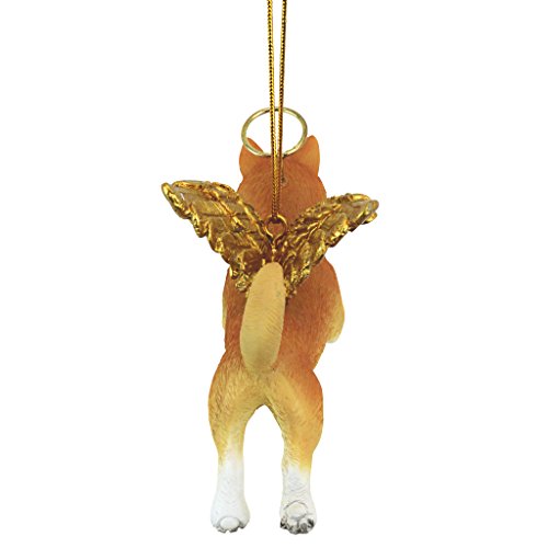 Design Toscano Honor The Pooch: Welsh Corgi Holiday Dog Angel Ornament #TOP3