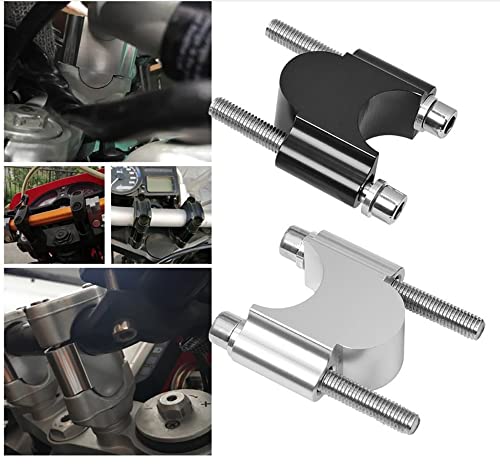 ANCLLO CNC-Lenkererhöhungs-Set, 28 mm, für Motorrad, kompatibel mit ATV, Dirt Bike, Off-Road