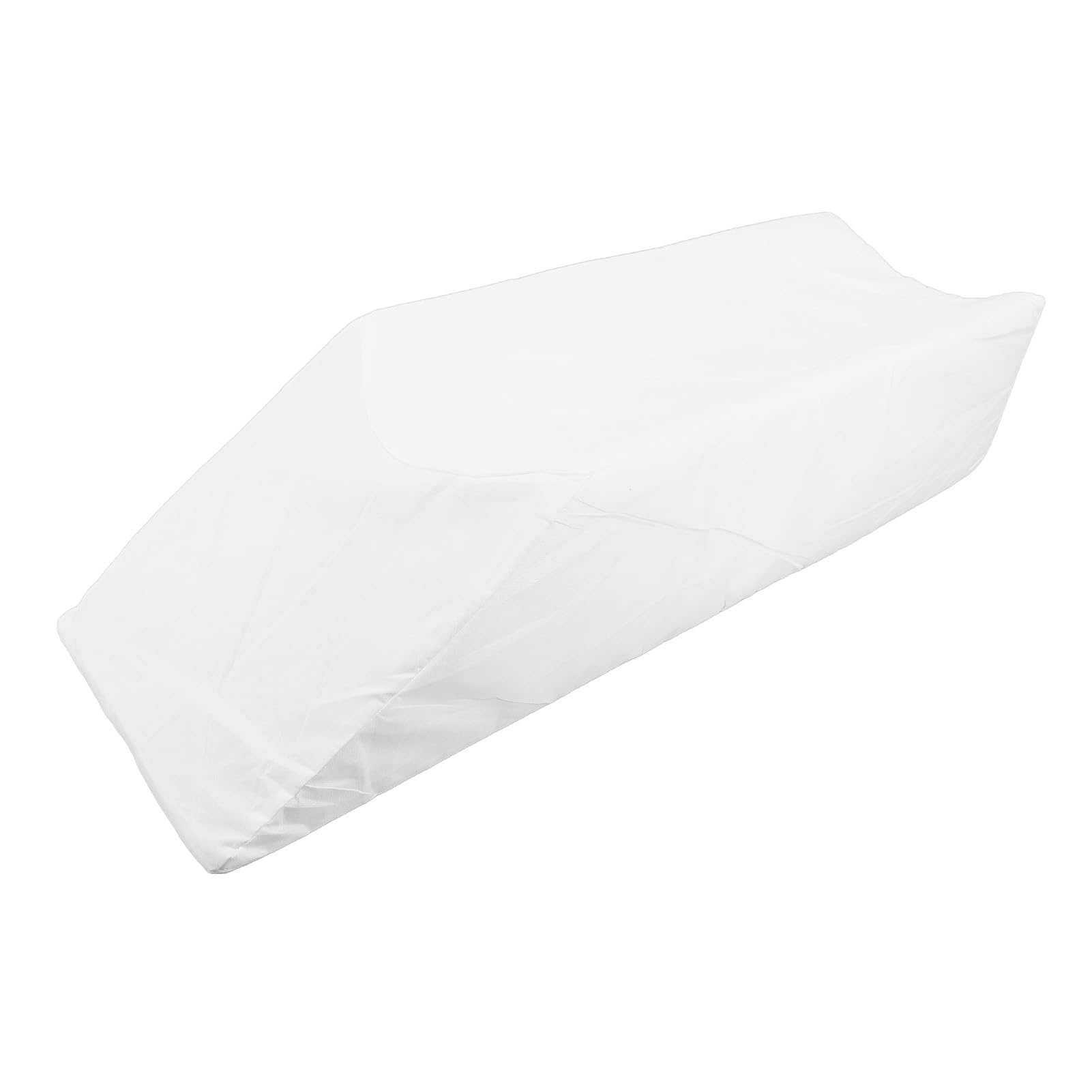 Fyearfly Almohada de elevación de piernas, ergonómica, de alta densidad, en forma de U, funda extraíble, soporte para piernas, almohada de cuña, 64x20x15cm, color blanco