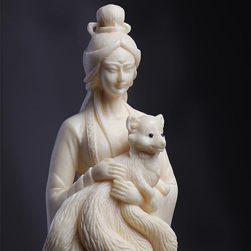 Estatua femenina de Buda para decoración de hogar y oficina miniatura 3