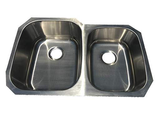 Hornos Y Parrillas, Kitchen ODIPO Tarja Doble Acero Inoxidable Tinas Desiguales Paris Submontar 1.2 mm