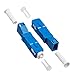 2-Pack Single Mode 9/125um SC/UPC Male to LC/UPC Female Hybrid Optical Fiber Adapter Connector for Optical Power Meter