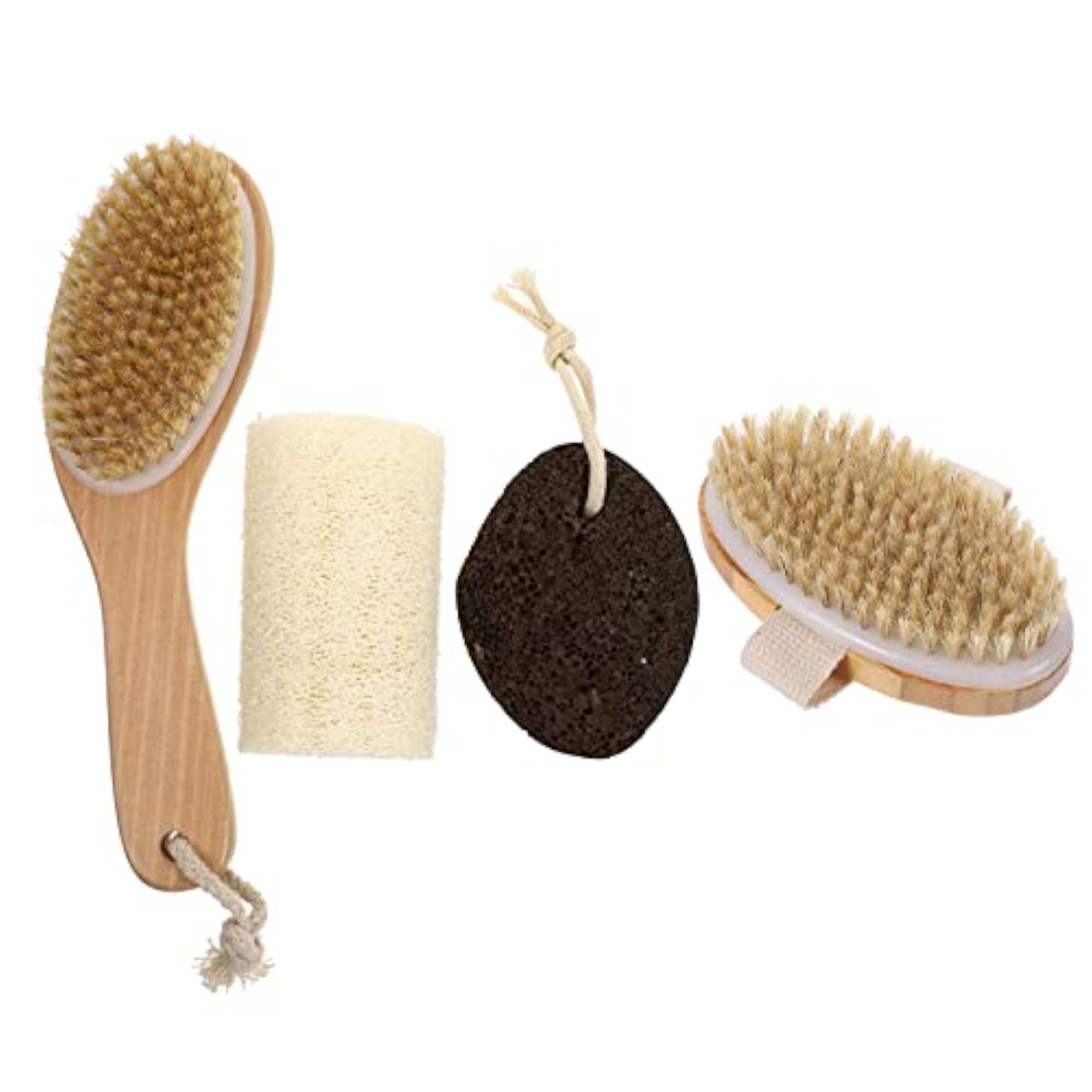 4Pcs Bath Brushes Practical Loofah Brush Kit