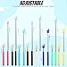 8Pcs Telescopic Teachers Pointer, Extendable Hand Pointer Finger Pointer Stick, Mini Retractable Classroom Pointer for Elementary School Kindergarten Teacher, Classroom Supplies (Multicolor)