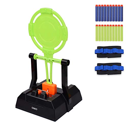 OIMIO Shooting Target for Nerf Guns Toys Rival/Blaster/Mega/Jolt with 20 Pcs Refill Darts 2 Hand Wrist Bands