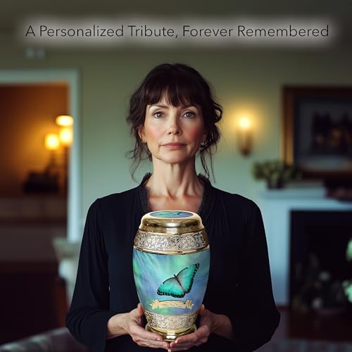 Image of Bokeh Butterfly Cremation Urns for Human Ashes Adult Female Urns for Ashes