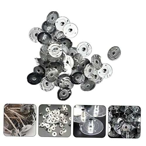 Bases metálicas para mechas de vela 400 piezas miniatura 4