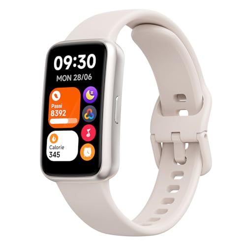 TOOBUR Fitness Tracker Senza App e Smartphone, Impermeabile 3ATM, Monitora Battito Cardiaco/Energia/Sonno, 100 Modalità Sport, Contapassi Smartwatch, Activity Tracker per Donna, Beige