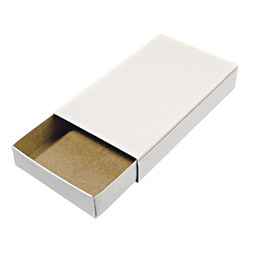 Rayher lot de 12 grandes boites allumettes vides boites personnalisables pour la décoration et le bricolage boîtes en carton pratiques 11 x 6 5 x 2 cm blanc