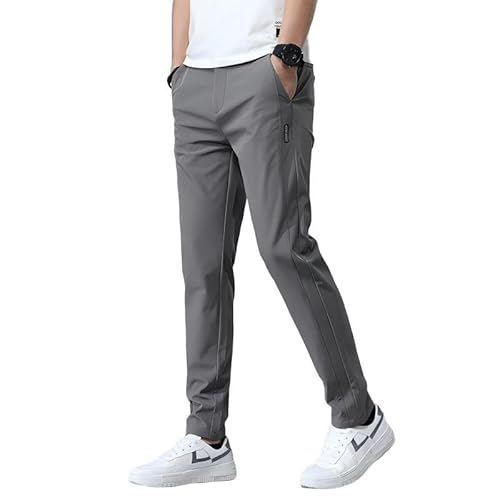 ズボン メンズ パンツ 接触冷感 夏服 ジョガーパンツ 涼しい 速乾 超ストレッチ スウェットパンツ 薄手 軽量 レギパン 美脚 イージーパンツ 部屋着 大きいサイズ ボトムス アイスシルクパンツ 春 夏（Amazon）