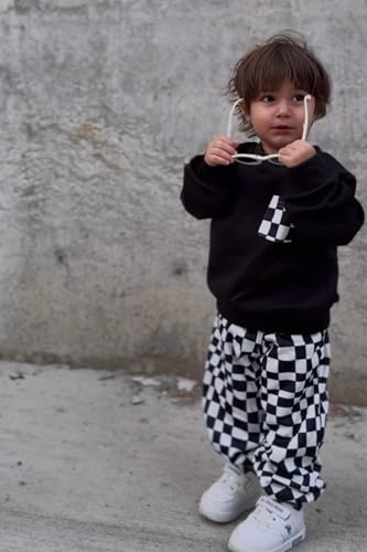 Arshiner Boys Fleece Colorblock Sweatshirt & Pants Outfit Set Fall Winter Clothes Toddler to Big Kid Sizes (2T - 12Years)3