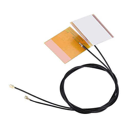 ASHATA IPEX 1 Built-in Antenna,2Pcs/set IPEX 1 IPEX G1 Built-in WiFi Antenna for Notebook,Mini 46cm IPEX 1 IPEX G1 2.4G/5G Stable Signal Yellow Film WiFi Cable for Notebook - Image 3