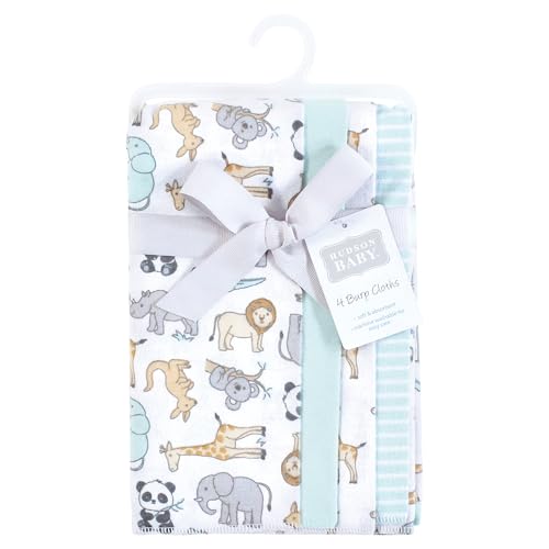 Image of Hudson Baby Baby Flannel Burp Cloths