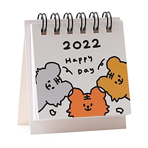 kdjsic Cartoon staande kalender maandkalender augustus 2021-dec. 2022 Twin-Wire Binding Premium dik papier ongerepte… - Image 4