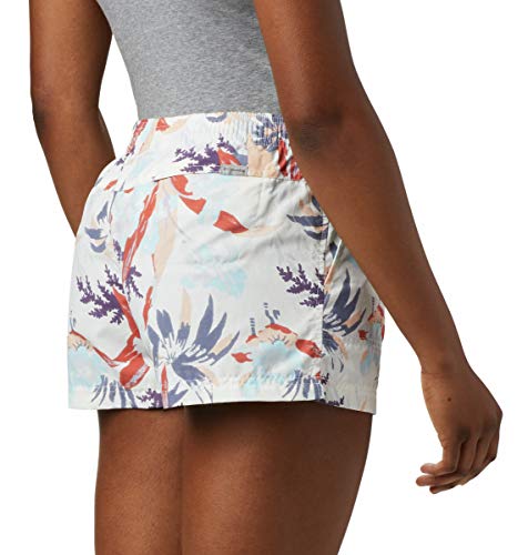 Columbia Short feminino Sandy River II, respirável, proteção solar, estampa de magnólia da lua nova,