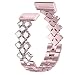Produktbild N\A LINhuahua Edelstahl Metall Armband mit Bling Strass Armband Ersatz Uhrenarmband Band für Fitbit Sense/Versa 3