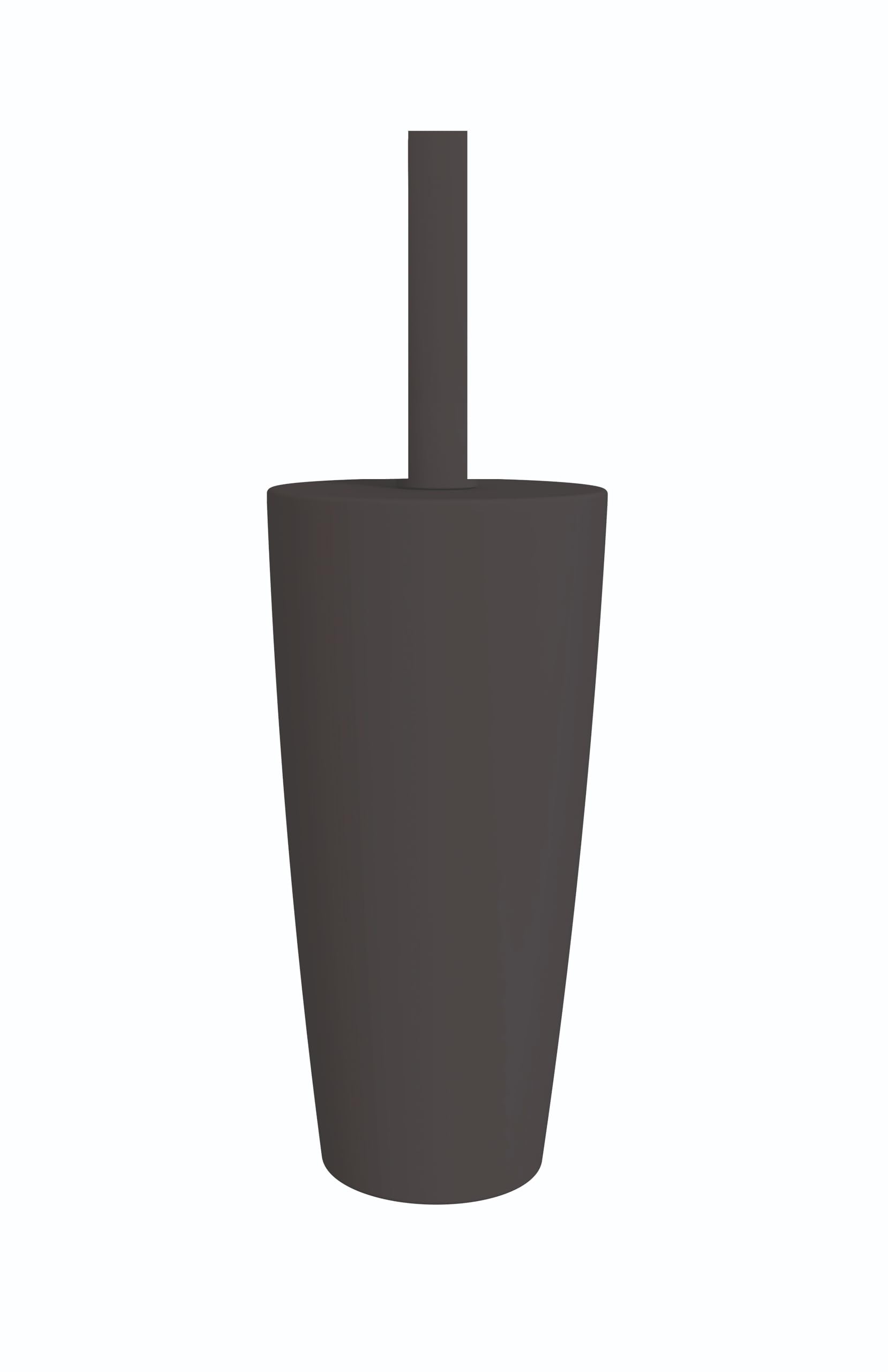 Blue Canyon Boda Toilet Brush & Holder, Plastic Brush for Toilet, Brush for Deep Cleaning, Flexible Bristles, Long Lasting Material, 360°, Odour Free Holder, Cleaner for Bathroom & Office, Black
