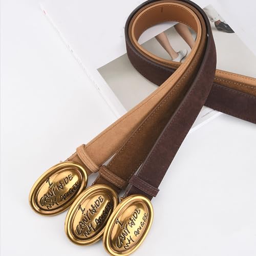 Waist Belt With Oval Letter Buckle Jeans Pants Leather Belt For Women Popular Waistband Waist Decorative Accessories3