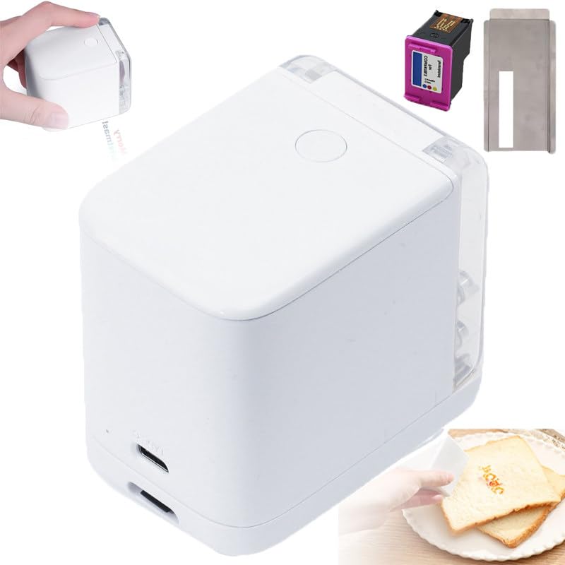 Imprimante alimentaire jet d'encre avec plaque de positionnement pour motifs couleur