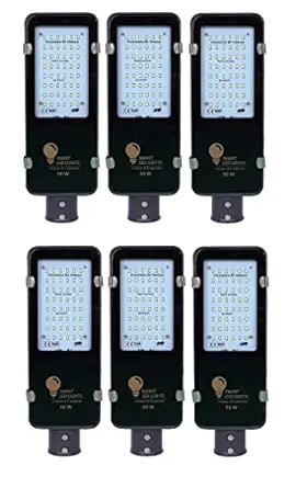 Smart led light 50_Watt LED Street Outdoor Waterproof IP65 Driver Set of 6