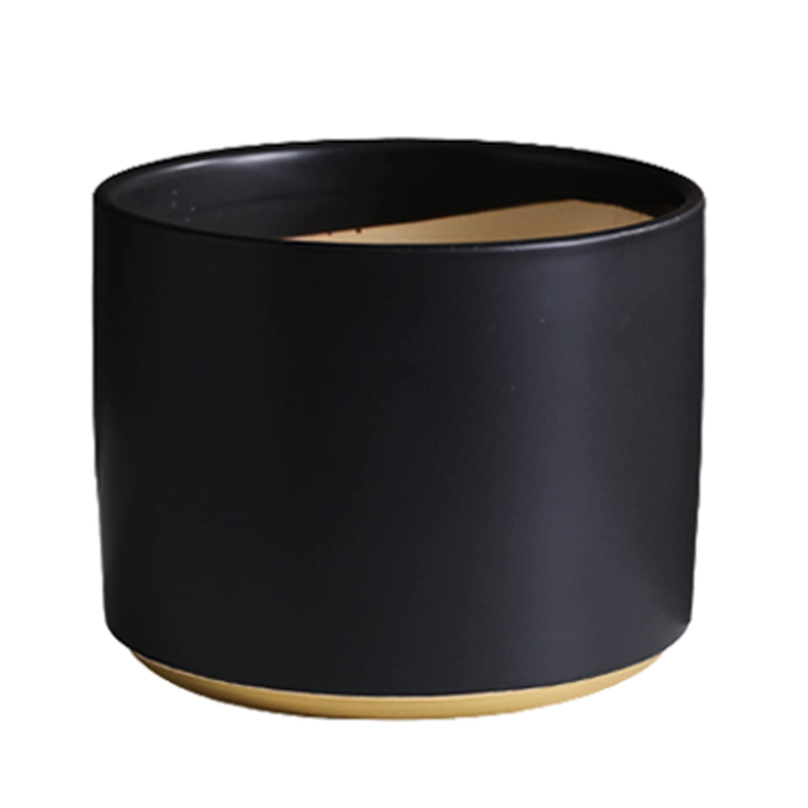 Vasi da Giardino 4.9/5.9/7 "Vaso per Piante - Cilindro Fioriere per Fiori in Ceramica Contenitori Moderni per Piante grasse con Foro di Scarico per Decorazioni per l'home Office