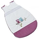 Be Be's Collection 442-72 Winterschlafsack Motiv Eule fuchsia 70cm