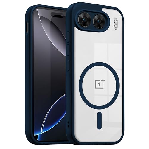 Image of V-TAN Back Cover for OnePlus Nord 4 5G | TPU | Transparent Crystal Clear Magnetic Case Compatible with OnePlus Nord 4 | Camera Protective Shockproof Mobile Cover Design (Blue)