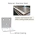 White Stainless Steel Corner Bracket,Joint Right Angle Bracket,L Shape Heavy Duty Metal Corner Brace Hardware Brackets Supporter for Wood Aufuga (10, 2x2x2inch)