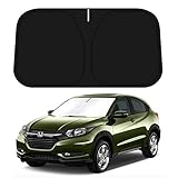 D-Lumina Windshield Sun Shade for 2016 2017 2018 2019 2020 2021 2022 Honda HRV HR-V Accessories, Front Window Sunshade Sun Visor Protector Block UV Rays Heat, Foldable 2 Layers 210T Material