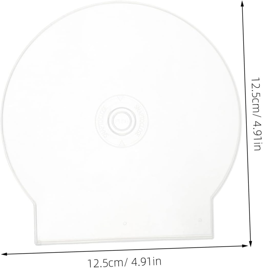 20pcs Cd Case Storage Case Hard Shell Jewel Holder Round Disc Storage for Gaming Movies Collectible Media Safekeeping