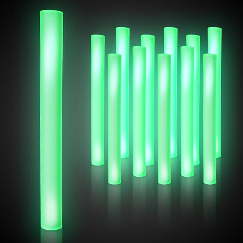 Baton mousse LED vert Fun Central AQ038 accessoire indispensable pour mariage et festival