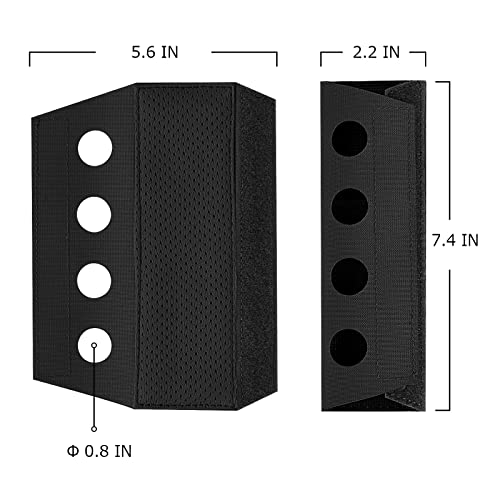 Petac Gear Tactical Shoulder Pads 2Pcs Lightweight Cushion Strap Pads With Spacer Mesh(Bk) #TOP2