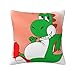 Federa per cuscino Yoshi 18 x 18 pollici moderna federa decorativa quadrata per divano letto auto soggiorno