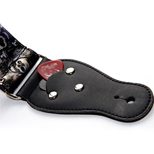 CZDYUF Sangle de Guitare Skull Rock Sangle de Guitare Folk Sangle de Guitare électrique Sangle de Basse électrique - Les Beatles, Paul McCartney, John Lennon, RIngo Starr, George Harrison CZDYUF Sangle de Guitare Skull Rock Sangle de Guitare Folk Sangle de Guitare électrique Sangle de Basse électrique – Image 6