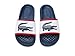Lacoste Men's Serve Slide Dual White/Navy/Red 7 Medium