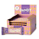 FOODIN Dandy Candy Barretta di Datteri Gusto Banana Caramello – Snack Vegano Senza Zuccheri Aggiunti, Senza Glutine, Ricca di Fibre, Dolce Naturale & Energia Quotidiana (18 x 35 g)