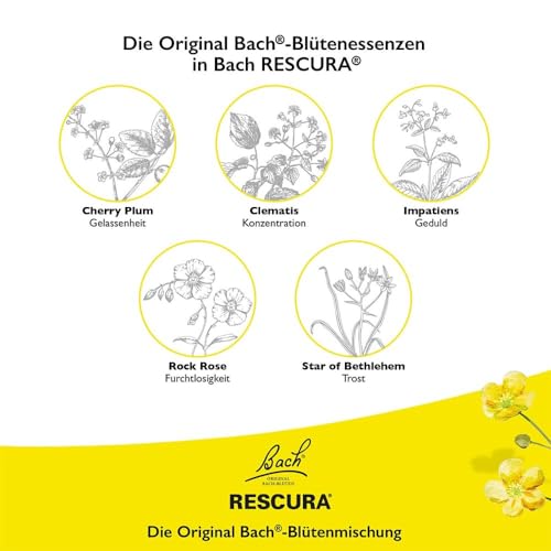 Bachblüten Original Rescura Tropfen mit Alkohol