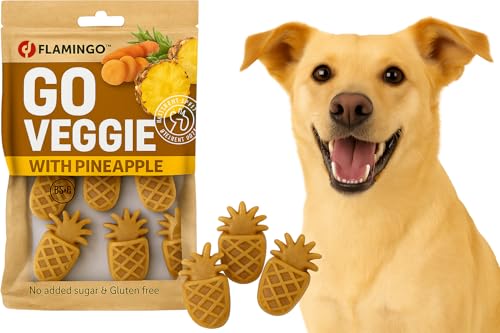 Snacks para Perros – Veggie Piña Amarilla – 5,8cm – 120g – sin Gluten – Natural – Rico en vitaminas y Fibra
