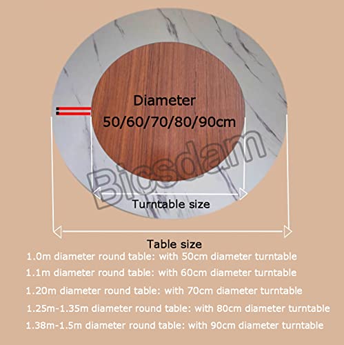 Image of Large Wooden Turntable Lazy Susan, Wooden Lazy Susan Serving Tray, 24in 28in 32in Dining Table Organizer Tray, Rotating Serving Tray Round Dining Table, Kitchen Swivel Plate, Hotel Tabletop Service Pl