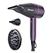Ionen Haartrockner Ribivaul 1700 Watt Salon Dry Care ThermoProtect Technologie mit 2 Konzentratordüsen + Diffusor Advanced Hair Dryer Pro Ion Fön 3 Aufsätze Schnelles Styling