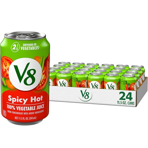 V8 Spicy Hot 100% Vegetable Juice, 11.5 fl oz Can