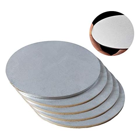 JKGHK Edelstahlplatte Edelstahlblech Runden Hat Eine Gute Verschleißfestigkeit - Durchmesser: 100mm (5 Stück),Thickness:0.5mm Cover