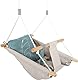 small foot Babyschaukel Seaside aus Holz und Stoff, Moderne Indoor-Schaukel mit Gurt für Babys, ab 12 Monaten, 12327