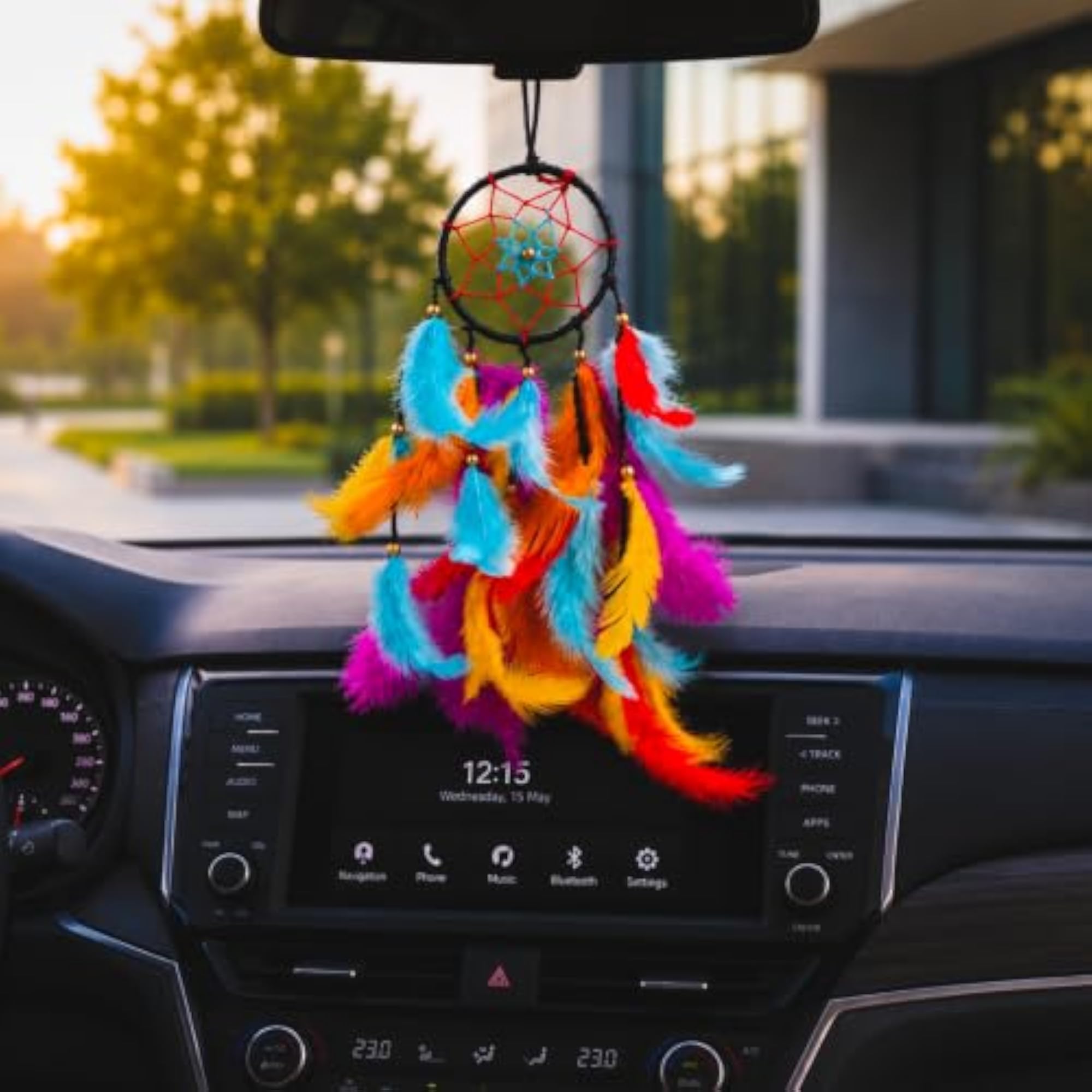 Handmade Boho Feather Dream Catcher for Home Decor