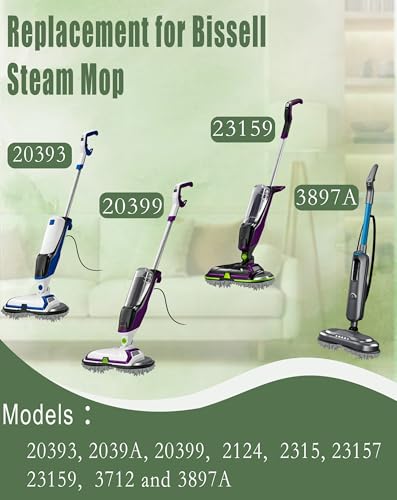 Image of 6-Pack Spin Mop Brush Replacement for Bissell Spinwave Steam Mop 20393