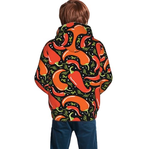 Red Hot Chili Kid Hoodies Boys Sweatshirts Girls Pullover with Pocket4